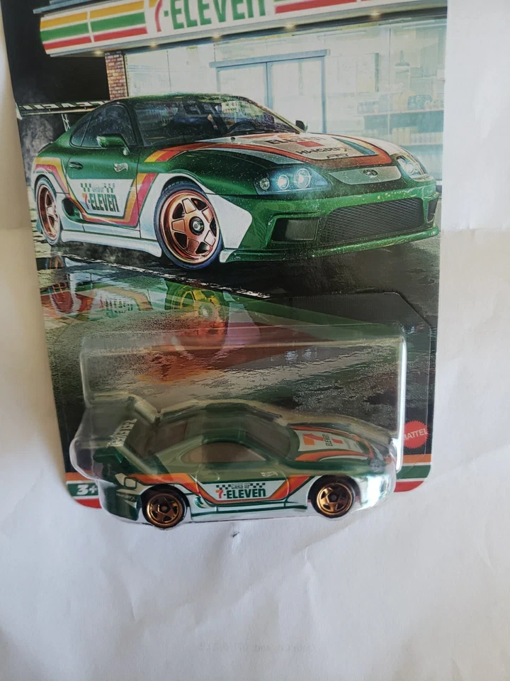 2025 HOT WHEELS СЕРЕБРЯНАЯ СЕРИЯ 7-ELEVEN ЭКСКЛЮЗИВНАЯ TOYOTA SUPRA  - Изображение 4 из 4