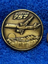 Boeing 757 January 1982 Rollout Medal First Plane coin Renton WA