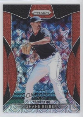 2019 Panini Prizm Red Mojo Prizm 71/299 Shane Bieber #74 0q1p