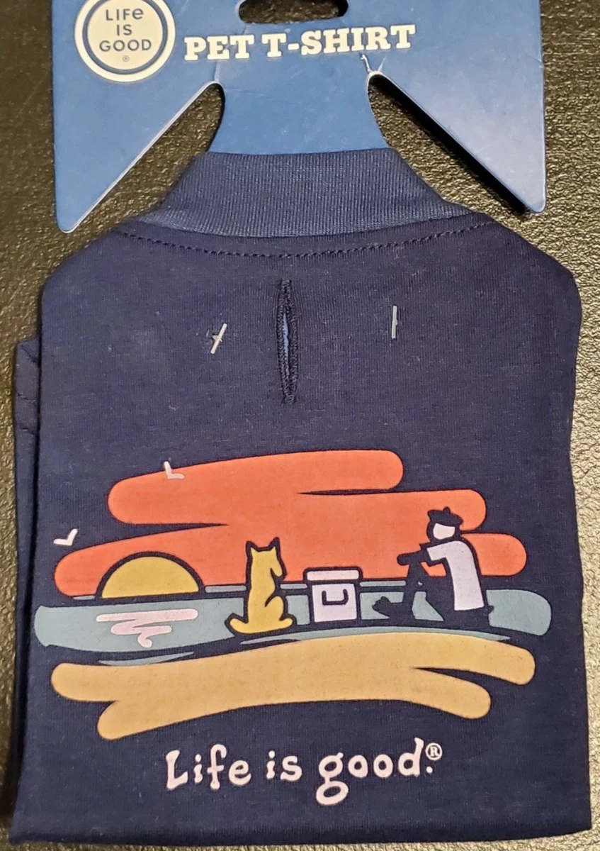T-shirt Life Is Good Manches Longues - Homme - Taille M - Marron/rouge - Cruisin' Dog