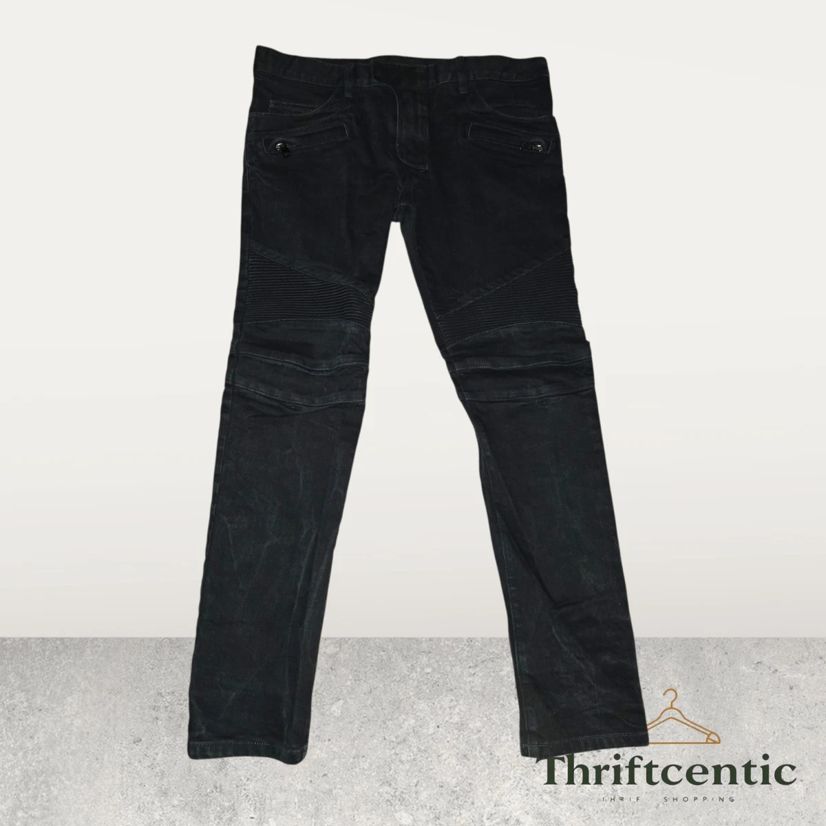 Balmain Biker Regular Jeans for Men in 32 Inseam for sale | eBay