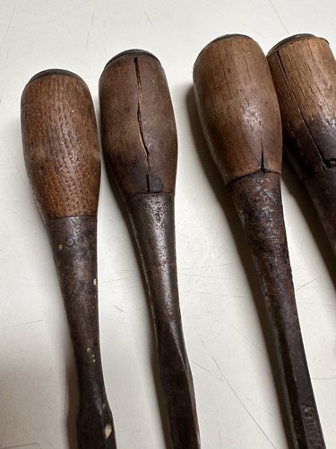Lot Of 9 Vintage Stanley Woodworking Wood Chisels Hand Tools - Picture 10 of 11