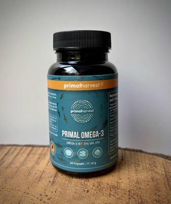 Primal Harvest Omega 3 Fischöl EPA DHA 60 Kapseln