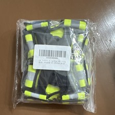 High Visibility Reflective Running Safety Vest Yellow Gray Unisex Nylon