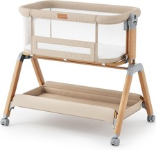 3-in-1 Baby Bedside Bassinet Sleeper Newborn Rocking Cradle Portable Bed Net