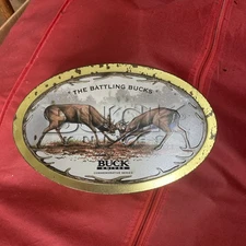 Buck Knives Battling Bucks Commemorative Series with Tin, New, Tin Has Some Rust
