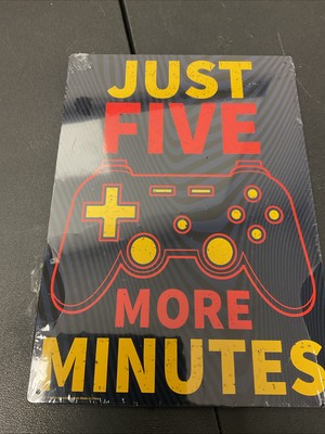 Just Five More Minutes Gaming Door Decor