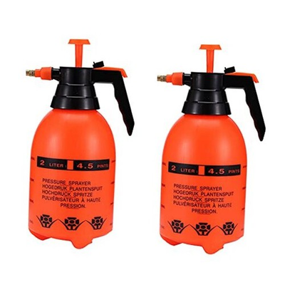 #ad Orange Pressure Garden Pump Sprayer 68 oz 0.5 Gallon Set of 2 $42.09