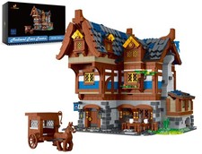 JMBricklayer Medieval 30108 House Building Sets Talla  nica, Wood-coloured