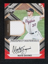 2022 Elite Extra Edition Prospect Materials Signatures Nate Savino Auto 0uc4