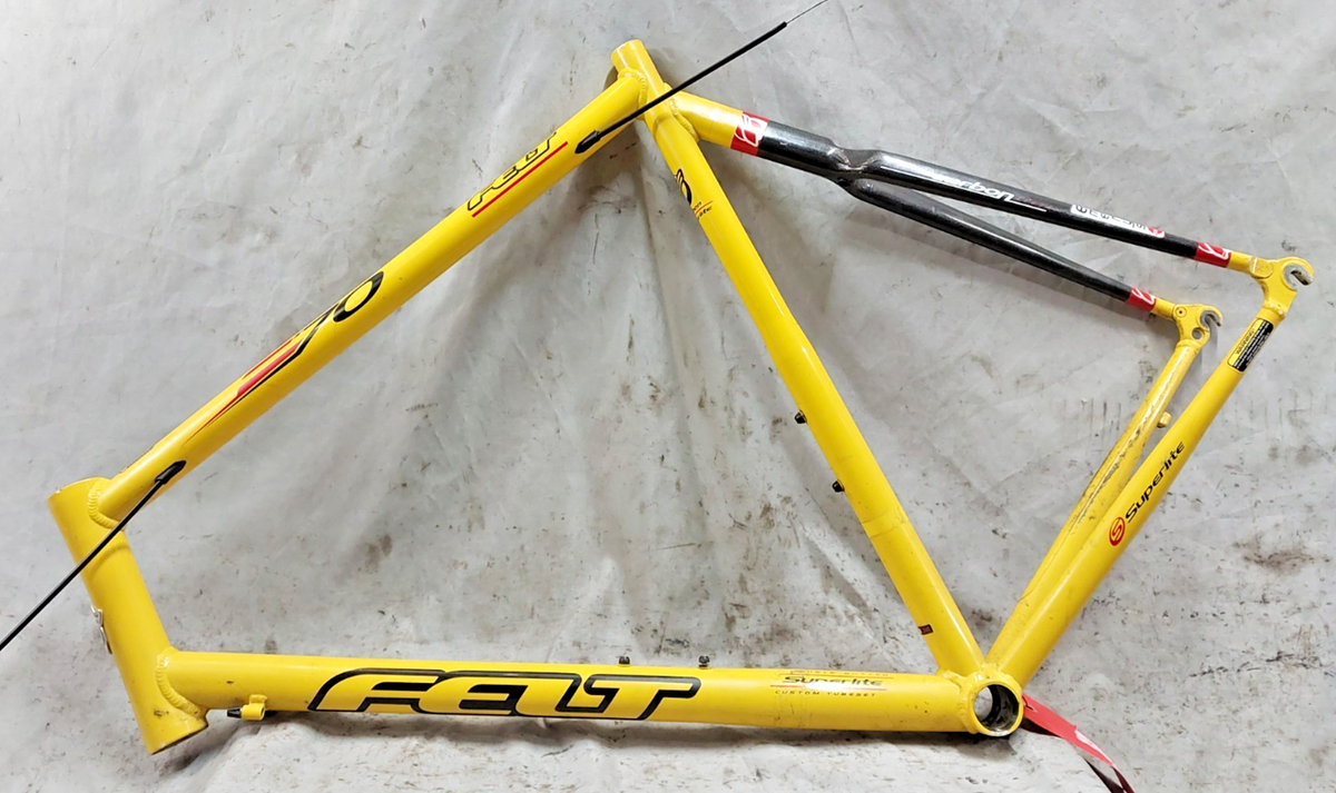 【堀】CAREERING FRAME T 701 YELLOW - 2012 Felt F70 Superlite Racing Road Bike Frame 63cm XX-Large