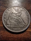 1875 CC Seated Liberty Half Dollar