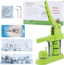 Button Maker Machine 32mm 1.25 in for DIY Gift,Installation-Free Pin Maker Ma...