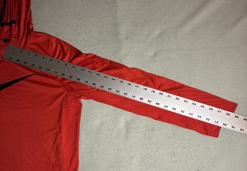 Nike Elite Hoodie Shirt Adult XL Red Dri-Fit Performance Pullover Excellent Cond - Picture 13 of 16
