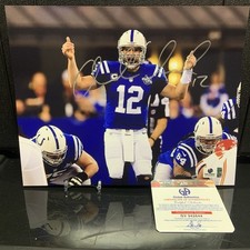 Andrew Luck Indianapolis Colts Signed Autographed 8x10 Photo GA COA Hologram