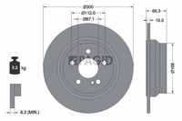2X Pagid Bremsscheibe 54154NHC FüR Mercedes Klasse W211 Model S212 W212 S211 Cls