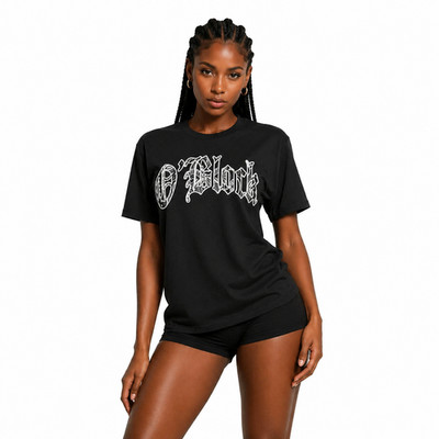 O'Block T-Shirt | Rap Gang Hip Hop Rapper Drill Music Black