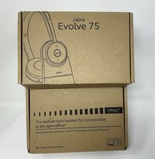 Jabra Evolve 75 UC Version D Wireless Headset with Charging Stand and Case New