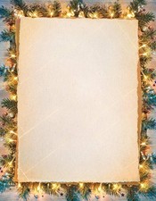 Pine Greetings Holiday Stationery Paper Christmas Letterhead Writing 80 Sheets