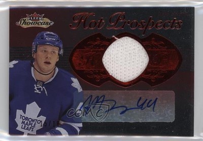 2013-14 Fleer Showcase Red Glow 15/18 Morgan Rielly #160 Auto 1dw