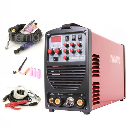 WIG INVERTER SCHWEIßGERÄT TIG TM 200 AC/DC PULS HF MMA ALU IGBT PROFI NEU 200 A  - Bild 1 von 8