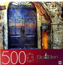 Old Greek Street leoks 500 pc 18" X 24" Milton Bradley Big Ben Puzzle
