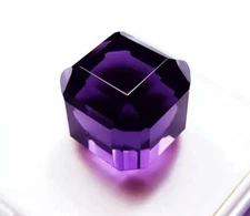 Taaffeite Cube Cut 97-98 Ct Stunning Violet Natural Loose EGL Certified Gemstone