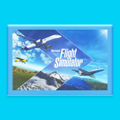 Microsoft Flight Simulator Kunststoffrahmen Magnet * WEITERE DESIGNS FINDEN SIE IN MEINEM SHOP!*