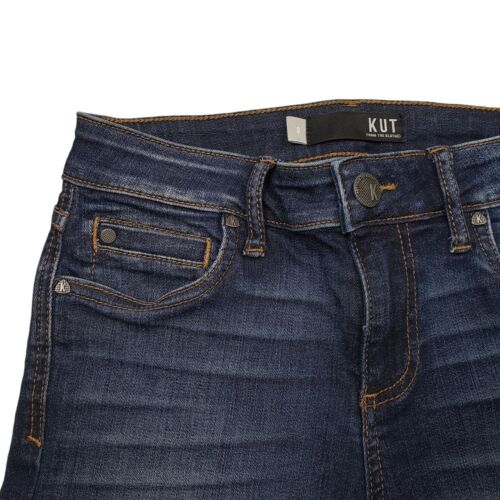 Kut from the Kloth Diana Skinny Jeans Womens 0 Dark Wash - Picture 3 of 9