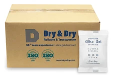 200 gram X 100 PK "Dry & Dry" High Quality Reusable Silica Gel Desiccant Packets
