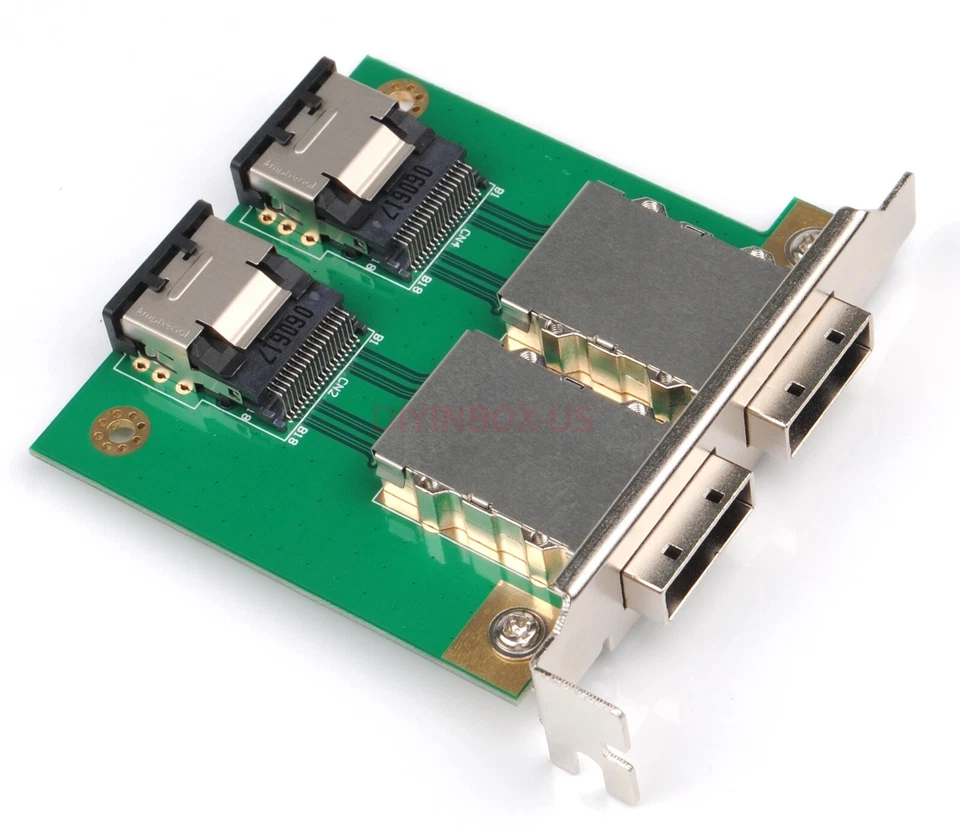 Two port SFF-8088 Mini SAS to 36P External 8087 PCI Adapter with Profile Bracket - Image 2 of 4