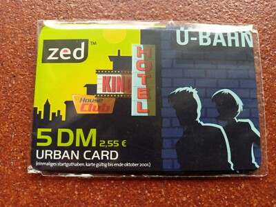 *** Telefonkarte zed 5DM 2,55  Urban Card 2001 - ovp! ***