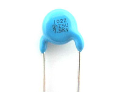 5X - 1000pF / .001uF @ 7500V - (MURATA-DHR SERIES) Ceramic Disc Capacitor # 83