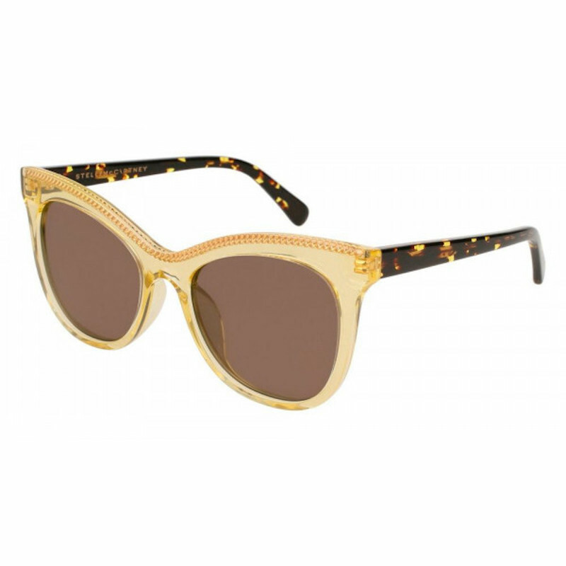 Stella Mc Cartney mirrored/ tortoise brown sunglasses Stella McCartney Tortoise Havana & Silver Tone Mirrored  main image 2