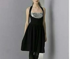 NWT $ 428 Marc by Marc Jacobs Wool Blend Halter Dress Sequined Accent S