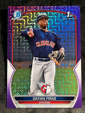 2023 Bowman 1st PURPLE MOJO REFRACTOR PROSPECT ROOKIE Dayan Frias 102/250