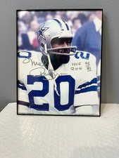 Mel Renfro Framed Autographed 8x10 Photo Cowboys Ring of Honor, NFL Hall of Fame