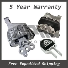 K3950 For 2013-2016 Dodge Dart 2.4L MANUAL Engine & Transmission Mount Kit 3pc