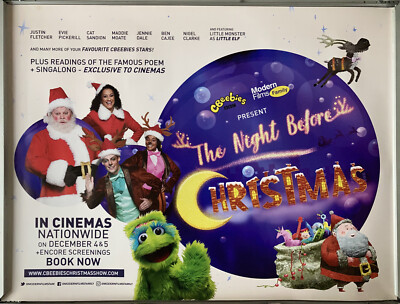 Cinema Poster: NIGHT BEFORE CHRISTMAS, THE 2021 (Quad) CBeebies Justin Fletcher