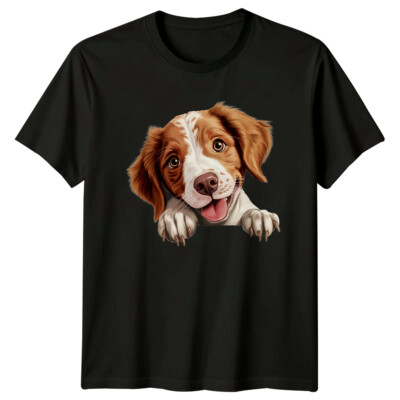 Süßes T-Shirt Bretagne Spaniel Hund Welpe Haustier Tierliebhaber