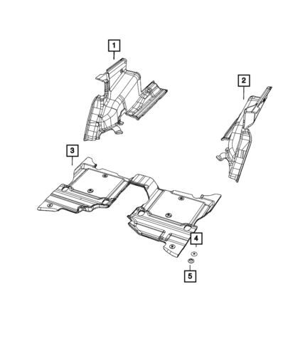 Alfombra del guardabarros delantero derecho para Jeep Wrangler 2018-2023 (N/P 6SQ62TX7AA)