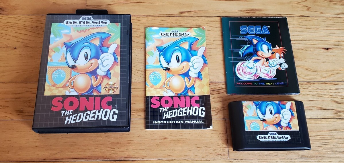 Sonic the Hedgehog 1 Sega Genesis First 1st Print Retail Version