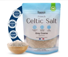 Celtic Salt - 1.1Lb (18Oz) Grey Coarse Sea Salt, Unrefined French Celtic Sea Sal