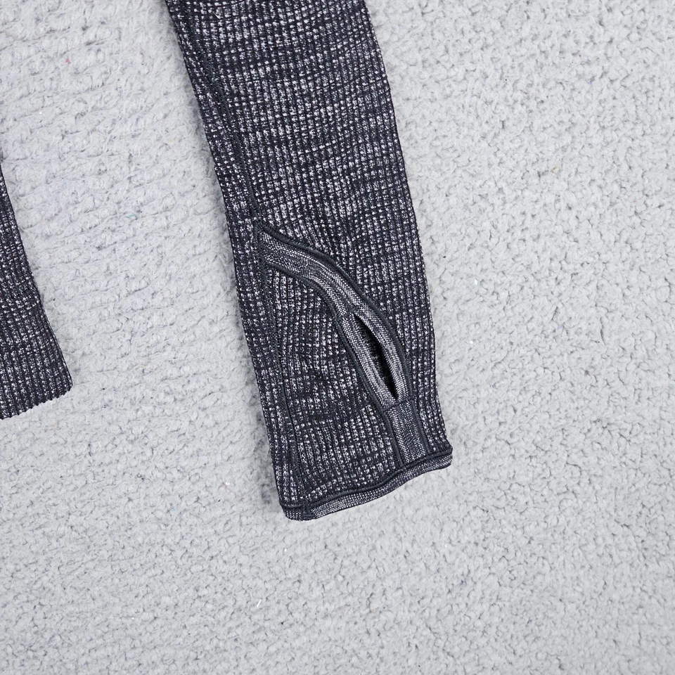 Lululemon Swiftly Tech 1/2 Zip Heathered Black Gray Size Small - Imagem 4 de 4