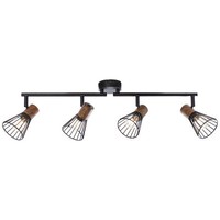 Brilliant Manama Spotrohr 4Flg Holz Dunkel/Schwarz