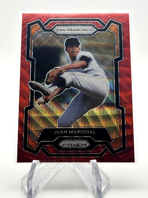 JUAN MARICHAL 2024 PANINI PRIZM RUBY RED WAVE PRIZM GIANTS HOF