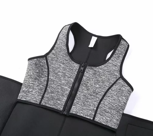Men Sauna Sweat Vest Suit Waist Trainer Body Shaper Weight Loss Tank Top Workout - Picture 25 of 31