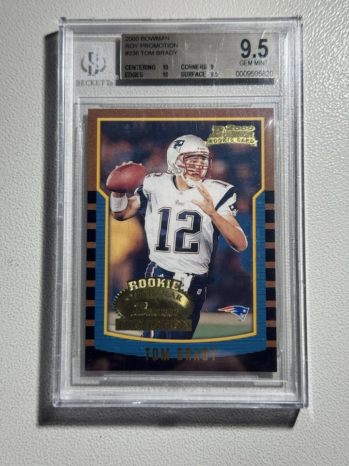 Bowman 2000 - Promoción Novato del Año Tom Brady (RC) *Solo 250 Producidos* Foto 2 de 4