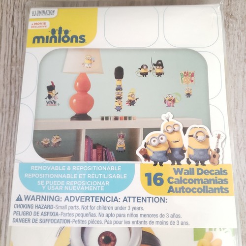 26 MINIONS WALL DECALS Large Xlarge Despicable Me Stickers Kids Room Decor - Picture 5 of 9