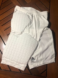 adidas compression shorts white